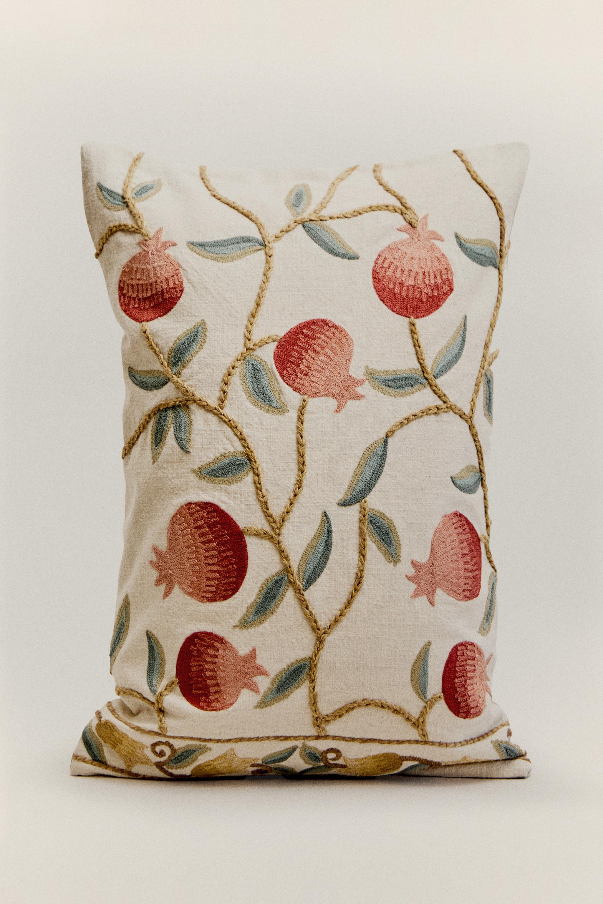 POMEGRANATE THROW PILLOW COVER